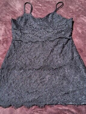 Forever 21 Meduim Black Lace Mini Dress
